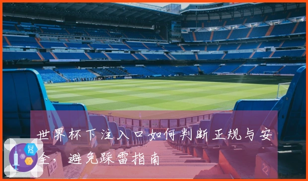 世界杯下注入口如何判断正规与安全,避免踩雷指南